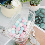 Maxbell Clear Figure Display Bag with Keychain for Showing Off Boxes Doll Collectors clear
