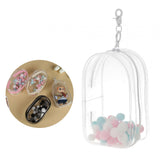 Maxbell Clear Figure Display Bag with Keychain for Showing Off Boxes Doll Collectors clear
