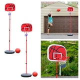 Basketball Hoop Outdoor Toy Kids Basketball Hoop for Backyard Indoor Outdoor 1.73m