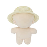 Doll Woven Ratten Hats Girls Gift Doll Outifits for Doll Plush Doll Boy Girl light beige