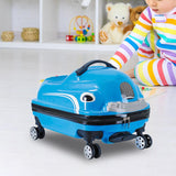 Maxbell Maxbell 20 inch Ride on Suitcase for Kids Trolley for Boys Girls Children's Day Gift Blue