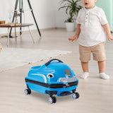 Maxbell Maxbell 20 inch Ride on Suitcase for Kids Trolley for Boys Girls Children's Day Gift Blue