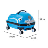 Maxbell Maxbell 20 inch Ride on Suitcase for Kids Trolley for Boys Girls Children's Day Gift Blue