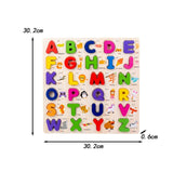 Maxbell Maxbell Wooden Alphabet Puzzle Gift Educational Toy for Ages 0-3 Years Children Kids