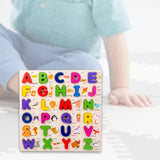 Maxbell Maxbell Wooden Alphabet Puzzle Gift Educational Toy for Ages 0-3 Years Children Kids