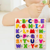 Maxbell Maxbell Wooden Alphabet Puzzle Gift Educational Toy for Ages 0-3 Years Children Kids