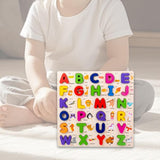 Maxbell Maxbell Wooden Alphabet Puzzle Gift Educational Toy for Ages 0-3 Years Children Kids