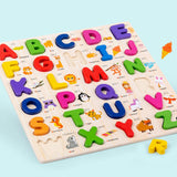 Maxbell Maxbell Wooden Alphabet Puzzle Gift Educational Toy for Ages 0-3 Years Children Kids