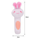 Maxbell Soft Rattle Toy Musical Educational Toys Squeaker Toy Rattle for Babies Rabbit