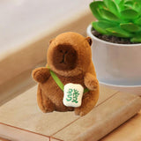 Maxbell Maxbell Capybara Keychain Plush Toy Funny Keyring Charm for Kids Girls Boys Children Green