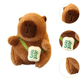 Maxbell Maxbell Capybara Keychain Plush Toy Funny Keyring Charm for Kids Girls Boys Children Green