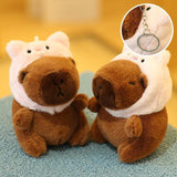 Maxbell Capybara Keychain Plush Toy Soft Bag Pendant for Children Kids Girls Boys