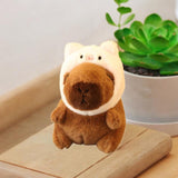 Maxbell Capybara Keychain Plush Toy Soft Bag Pendant for Children Kids Girls Boys