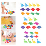 Maxbell Counting Sorting Toy Pairing Dinosaur Fine Motor Toy for Construction Skills Alphabet