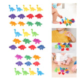 Maxbell Counting Sorting Toy Pairing Dinosaur Fine Motor Toy for Construction Skills Alphabet