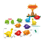 Maxbell Counting Sorting Toy Pairing Dinosaur Fine Motor Toy for Construction Skills Alphabet