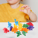 Maxbell Counting Sorting Toy Pairing Dinosaur Fine Motor Toy for Construction Skills Alphabet