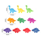 Maxbell Counting Sorting Toy Pairing Dinosaur Fine Motor Toy for Construction Skills number