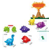 Maxbell Counting Sorting Toy Pairing Dinosaur Fine Motor Toy for Construction Skills number