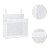 Maxbell Mesh Bath Toy Organizer Multipurpose Baby Bath Toy Storage for Kids Bathroom white