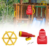 Maxbell Outdoor Treehouse Accessories Creative for Interactive Learning Ages 3+ Kids Red