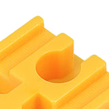 Maxbell 10Pcs Wood Train Track Adapter for Stem Kits Toy Building Set Building Games Yellow