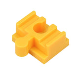 Maxbell 10Pcs Wood Train Track Adapter for Stem Kits Toy Building Set Building Games Yellow