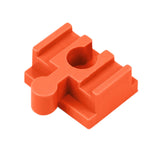 Maxbell 10Pcs Wood Train Track Adapter for Stem Kits Toy Building Set Building Games Orange