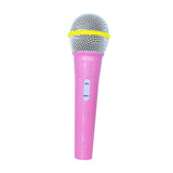 Maxbell Kids Microphone Toy Costume Prop Fake Microphone for Home Halloween Carnival Pink