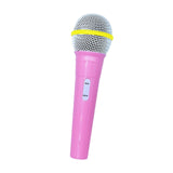 Maxbell Kids Microphone Toy Costume Prop Fake Microphone for Home Halloween Carnival Pink