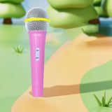 Maxbell Kids Microphone Toy Costume Prop Fake Microphone for Home Halloween Carnival Pink