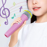 Maxbell Kids Microphone Toy Costume Prop Fake Microphone for Home Halloween Carnival Pink