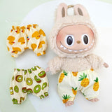 Maxbell Plush Doll Short Pants Cute Birthday Gifts Make Your Own Dolls for 17cm Doll Kiwifruit