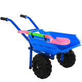 Maxbell 2 Wheel Wheelbarrow Toy Beach Accessories Birthday Gift Kids Gardening Tool