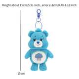 Maxbell Maxbell Bear Plush Keychain Toy Kids Adults Gifts Cartoon Photo Props Bag Decoration blue