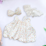 Maxbell 3x Plush Doll Dress for Kids Fashion Girl Doll Clothes Dress for 15inch Doll pink dots