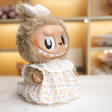 Maxbell 3x Plush Doll Dress for Kids Fashion Girl Doll Clothes Dress for 15inch Doll pink dots