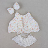 Maxbell 3x Plush Doll Dress for Kids Fashion Girl Doll Clothes Dress for 15inch Doll pink dots