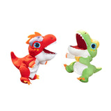 Maxbell Dinosaur Hand Puppet Comfortable Interesting Cognitive Development Plush Toy Red