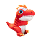 Maxbell Dinosaur Hand Puppet Comfortable Interesting Cognitive Development Plush Toy Red