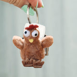 Maxbell Maxbell Chicken Plush Keychain Toy Hens Keychain for Keys Car Bag Hanging Girls Boys Brown