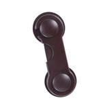 Child Safety Lock Kids Safety Cabinet Door Lock for Pet Door Cupboard Drawer Brown