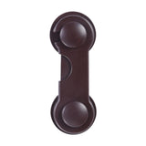 Child Safety Lock Kids Safety Cabinet Door Lock for Pet Door Cupboard Drawer Brown