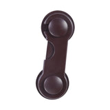 Child Safety Lock Kids Safety Cabinet Door Lock for Pet Door Cupboard Drawer Brown