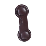 Child Safety Lock Kids Safety Cabinet Door Lock for Pet Door Cupboard Drawer Brown