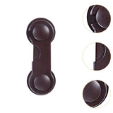 Child Safety Lock Kids Safety Cabinet Door Lock for Pet Door Cupboard Drawer Brown
