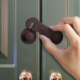 Child Safety Lock Kids Safety Cabinet Door Lock for Pet Door Cupboard Drawer Brown