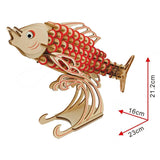 Maxbell Maxbell 3D Wooden Puzzle Fish Sea Animal Jigsaw Puzzle DIY for Kids Gift Collectible