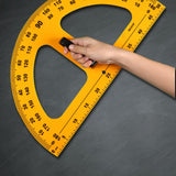 Maxbell Math Geometry Ruler Big Size Large Digital for Drafting Engineering Teachers Protractor
