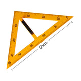 Maxbell Math Geometry Ruler Big Size Large Digital for Drafting Engineering Teachers 45 Triangle